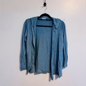 Jovie light blue hooded light weight cardigan size  medium